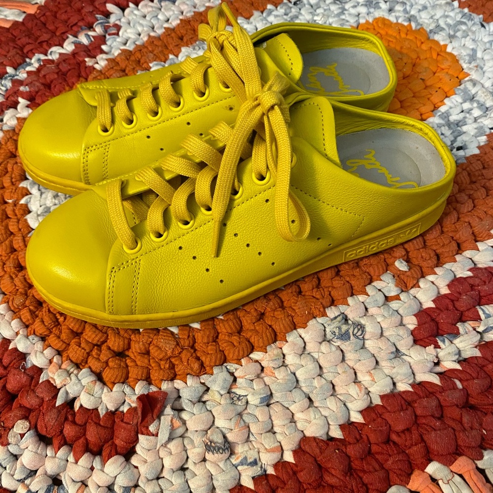 Adidas Vibrant Yellow Athletic Mule Sneakers - Picture 2 of 6